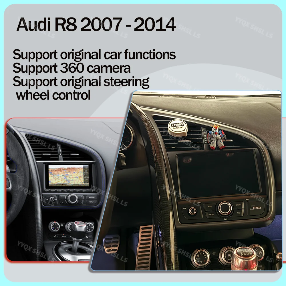 

Carplay Android 13 Screen For Audi R8 Spyder V8 V10 Car GPS Navigation Auto Stereo Head Unit Multimedia Player Car Radio Music