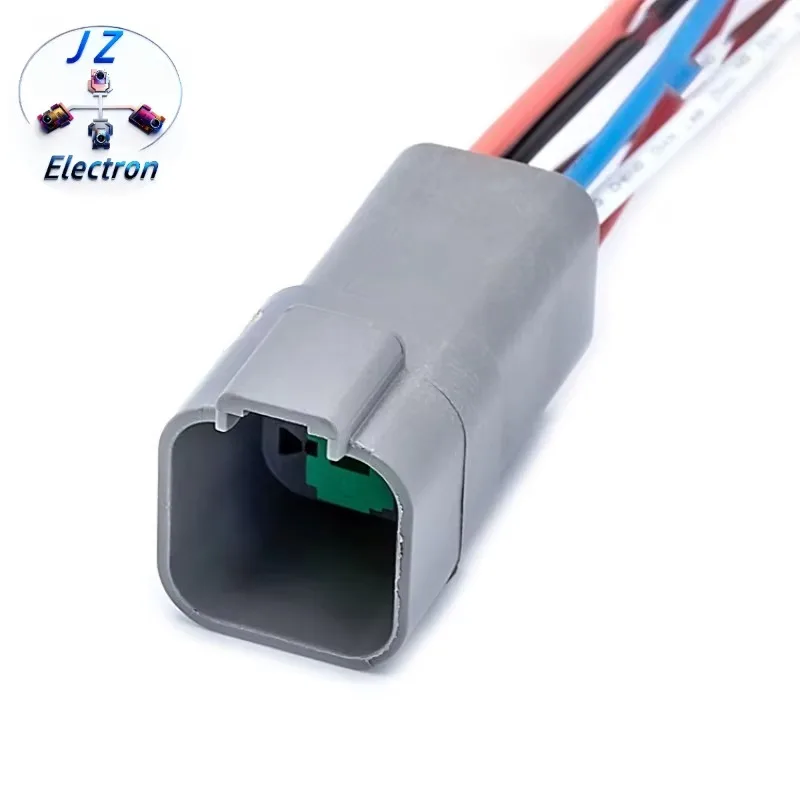 2PCS/SET DT04-6P Automotive Harness Waterproof connector Docking terminal Plug-in plug