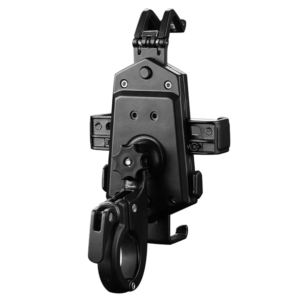 Shockproof Bike Phone Holder Aluminium Alloy 360 Degree Rotating Bracket for Motorcycle Navigation Stand Easy Install Compact