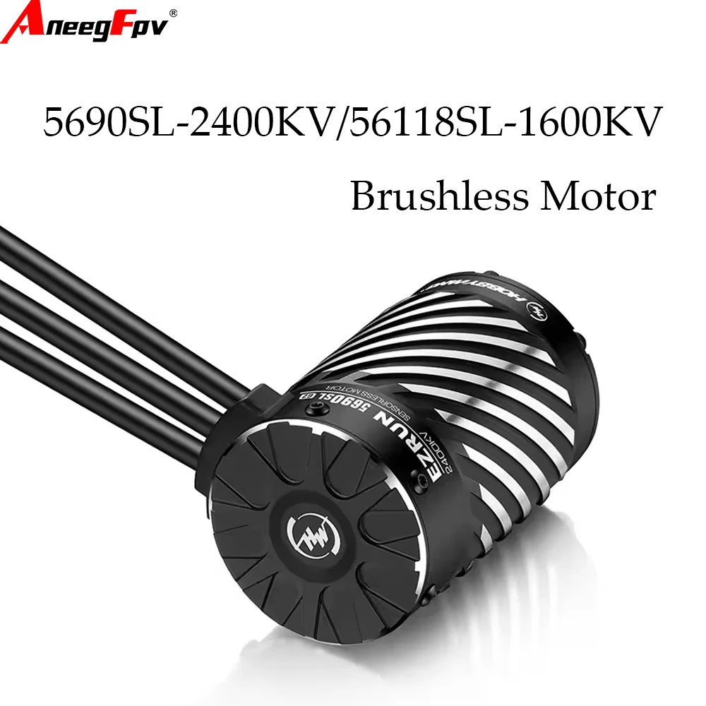 

Бесщеточный мотор Hobbywing EZRUN 56118SL 1600KV / 5690SL 2400KV G2 (без датчиков) для радиоуправляемых моделей автомобилей 1/7 и 1/8, аксессуары