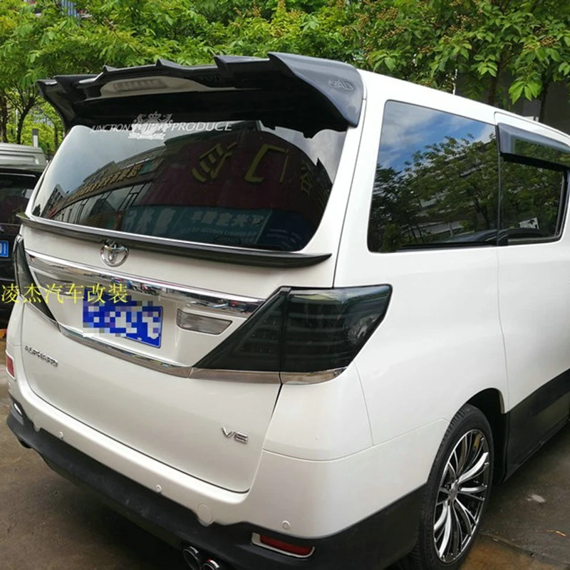 

Car Styling Carbon fiberTrunk Boot Wing Roof Lip Spoiler For Toyota Alphard 2012 2013 2014 2015