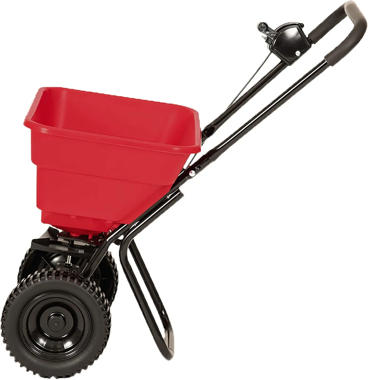 80 LB (36 KG) Deluxe Heavy-Duty Walk-Behind Commercial Broadcast Spreader Pre-Assembled with 10 inch Poly Tires,