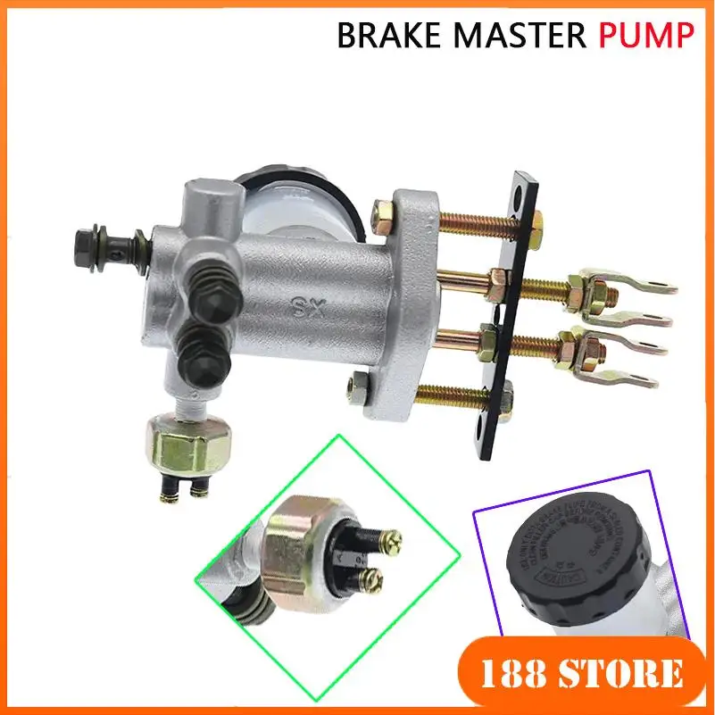 

Главный тормозной цилиндр, гидравлический для ATV Quad Go Kart Buggy 70 90 110 125 150 200 250 300CC, мотоцикл, мотокросс