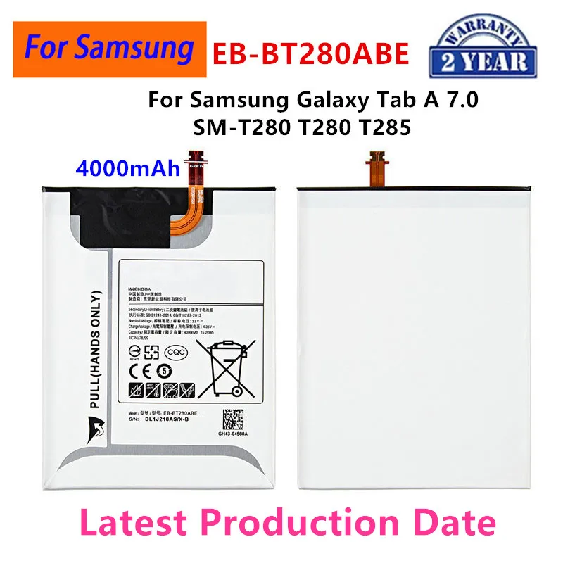 Gloednieuwe Tablet EB-BT280ABE 4000Mah Batterij Voor Samsung Galaxy Tab Een 7.0 SM-T280 T280 T285 Tablet Batterij