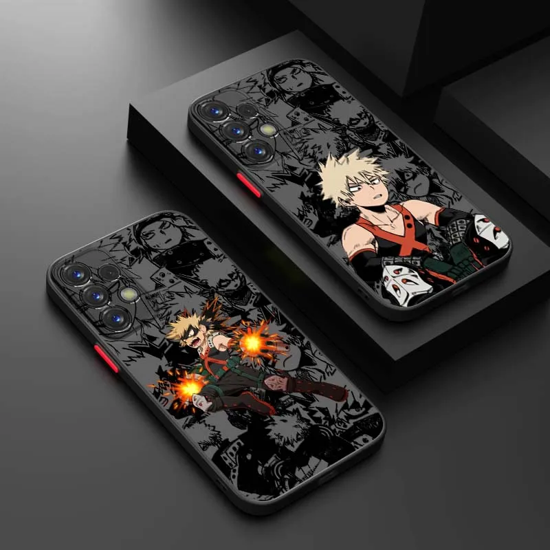 Anime Bakugo Katsuki Cover For Samsung Galaxy S25 S24 S23 S22 S21 S26 Edge Ultra Lite FE Plus 5G UW Phone Case
