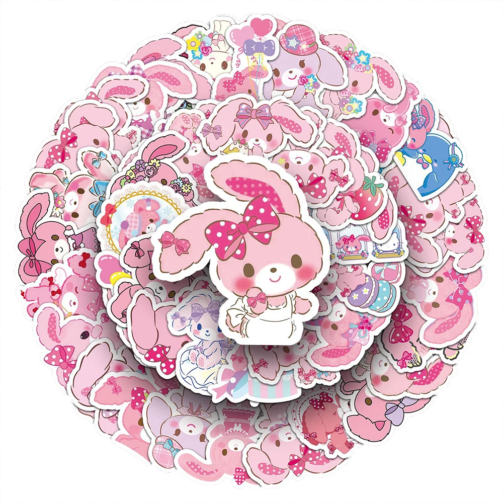 10/30/50 Uds. Pegatinas Kawaii Bonbonribbon, Calcomanías Estéticas de Dibujos Animados de Sanrio, Adhesivos para Teléfono, Papelería, Cuaderno, Lindos Adhesivos de Anime, Juguetes, Regalos