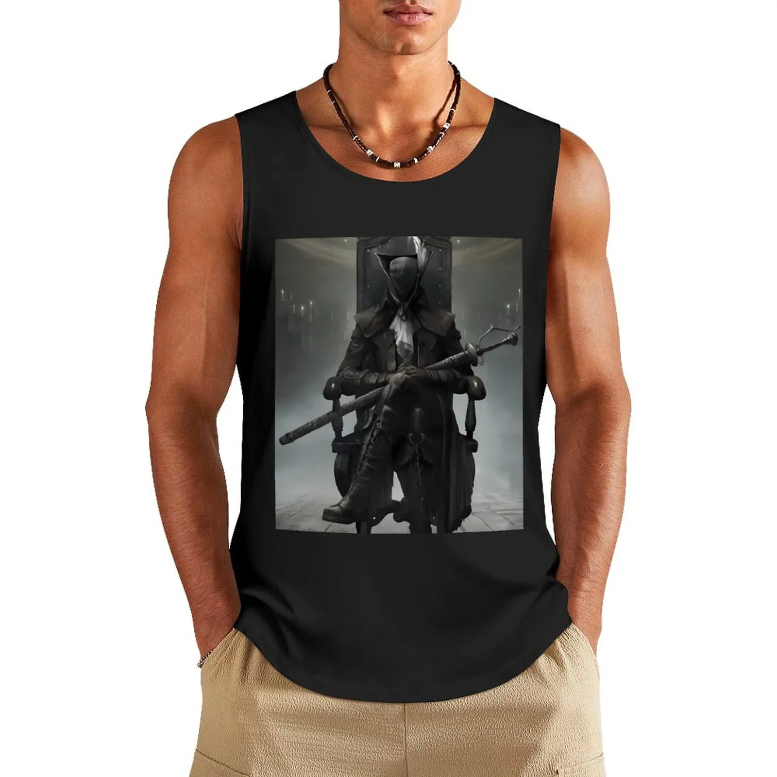 

Bloodborne Tank Top t-shirts man man vest Men's sports t-shirt