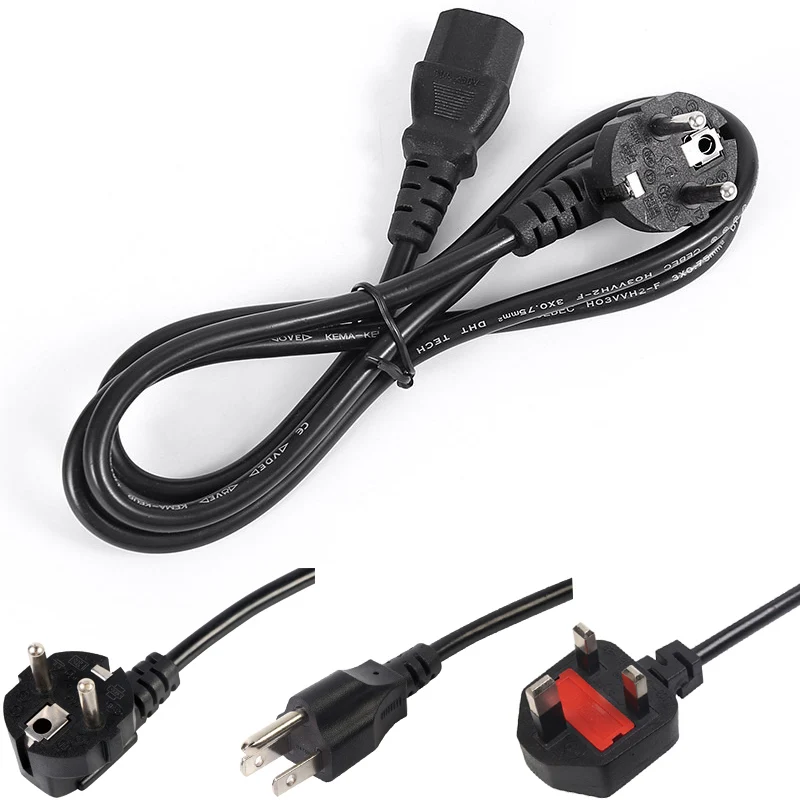 400W 110V 220V EU US UK Plug 1.5M Adapter Wire For Electric Lunch Box Kettle Rice Cooker Replace Cable Accessories