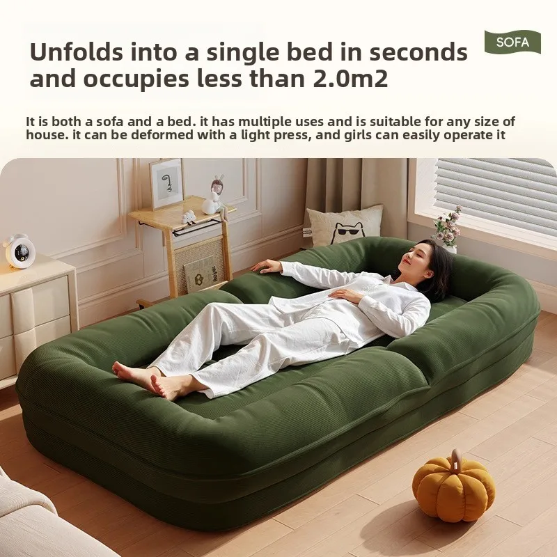 أريكة كسولة مستلقًا ونومًا في غرفة معيشة كبيرة قابلة للطي كرسي خلفي من حصير التاتامي #4