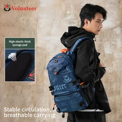 Mochilas de trabajo para hombres, bolsa de hombro de tela Oxford, versátil, ligera, con letras impresas, a la moda, 2023, 1518-03A