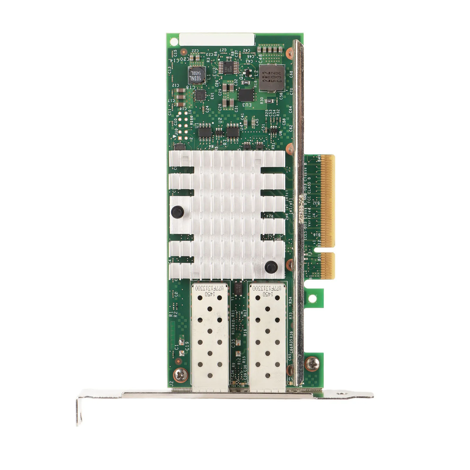 محول خادم احترافي 10 جيجابت في الثانية 2 منافذ SFP PCIE Express X8 التوصيل والتشغيل بطاقة شبكة PCIe المستقرة لنقل سطح المكتب