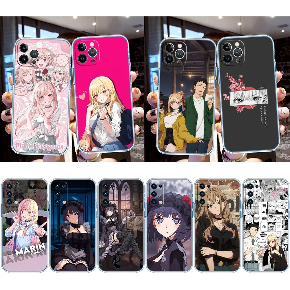 UT24 Marin Kitagawa Transparent Phone Case for Samsung Galaxy A04 A04S A14 A23 A34 A54 M23 M33 M52 M53
