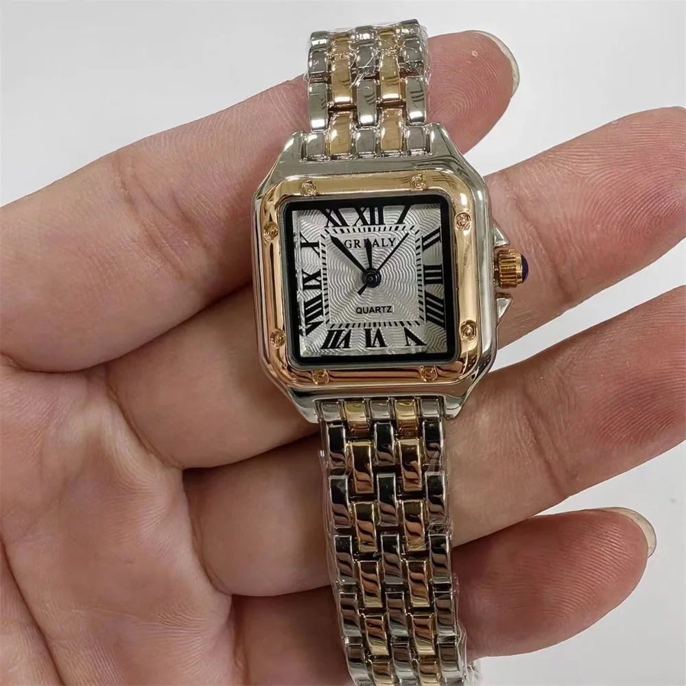 

Women Watch Light Luxury Brand Business Gold Stainless Steel Ladies Fashion Quartz Watches Female Clock Bracelet Wristwatch