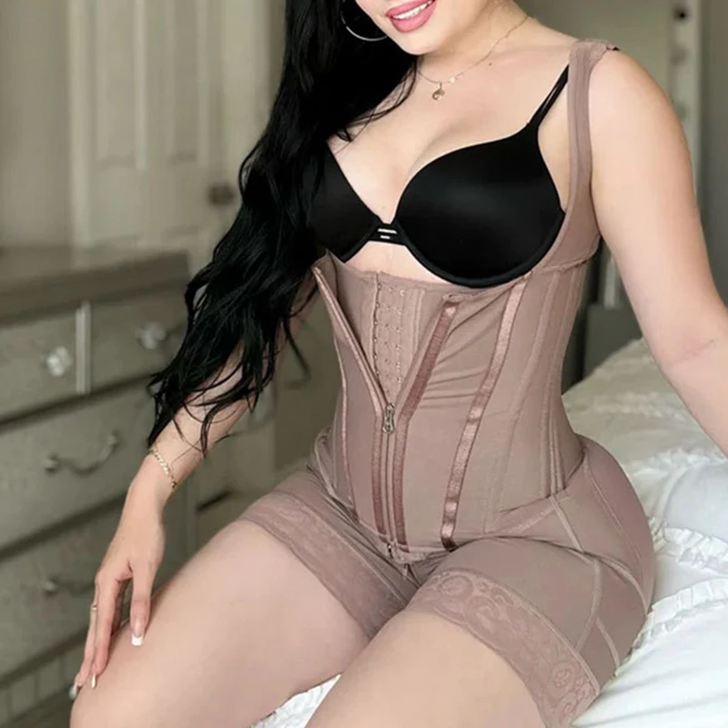 Fajas Colombian Girdle XXS Bodysuits Shapewear Control Panties High Compression Waist Trainer Corset Slimming Sheath Body Shaper - view 2