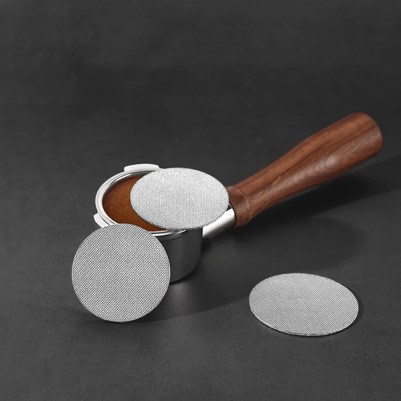 Bild 3: 51/54/58mm Wiederverwendbare Kaffee Filter Bildschirm Hitzebeständige Mesh Siebträger Barista Kaffee, Der Puck Bildschirm für espresso Maschine