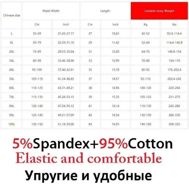 100% bawełna 4szt Bokserki męskie Lot Underpant Loose Large Short Cotton Plus Size Bielizna męska Bokserki męskie 8XL 9XL 10XL