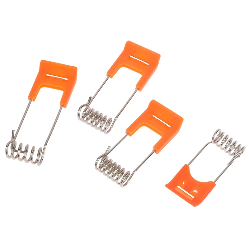 10PCS Stahl Federn Metall Klemmen Für Led Downlight Panel Licht Decke Licht Frühling Sicherungsring Mit Gummi Hülse Beleuchtung