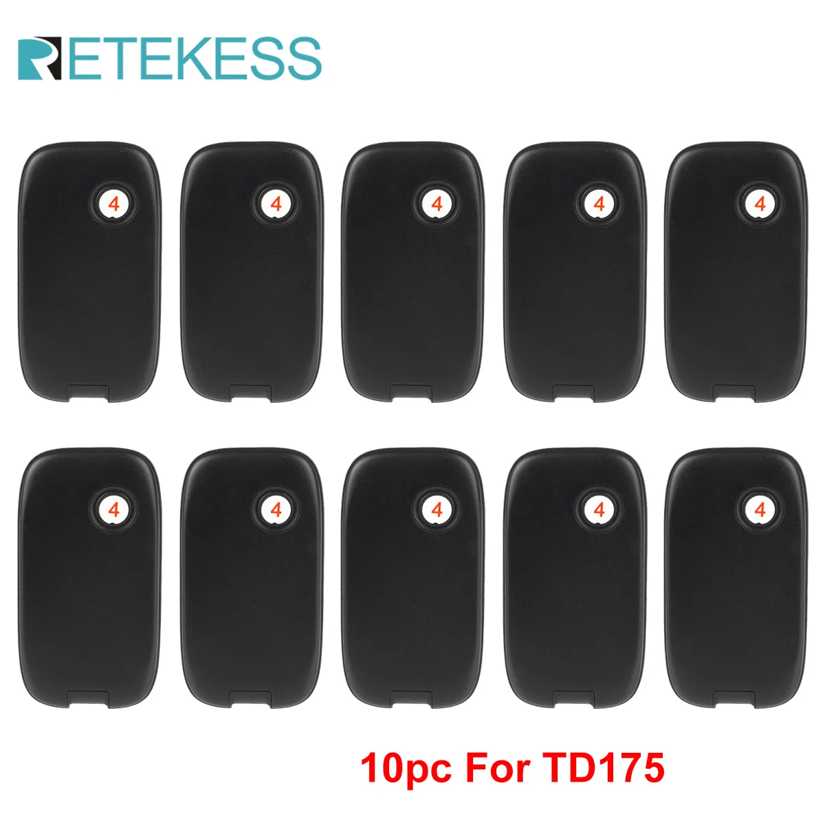 

Retekess 10Pcs Coaster Pager Receivers for TD175 Restaurant Pager Calling System for Food Court Truck Coffee Church Clinic Bar