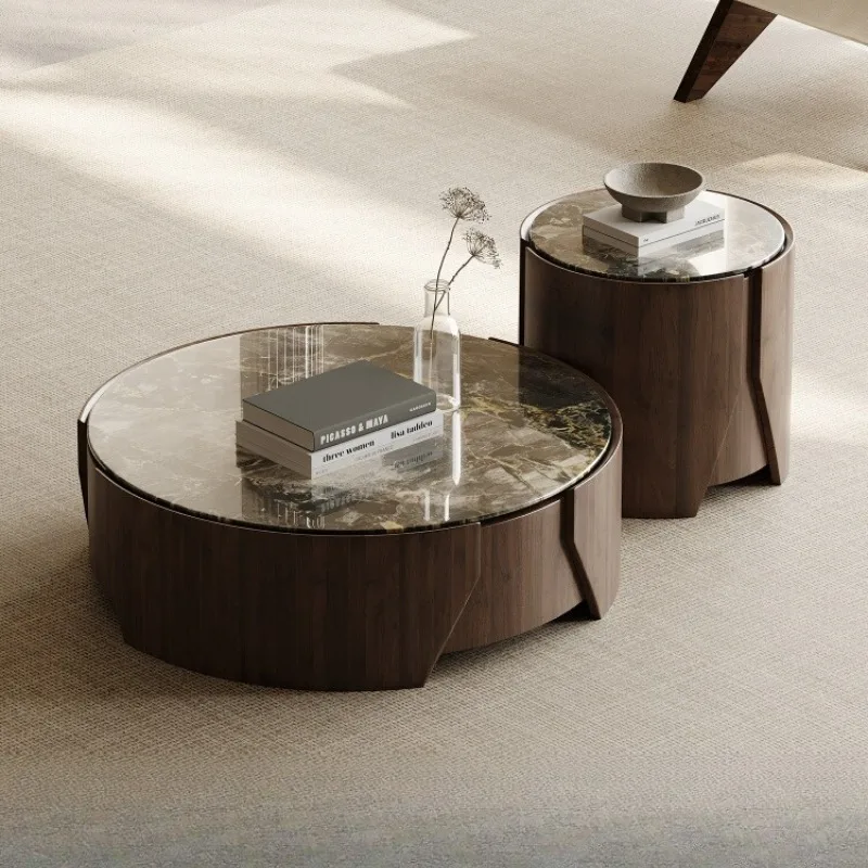 

Crystal Modern End Table Modern Luxury European Designer Nordic Coffee Table Round Center Stone Stolik Kawowy Furniture Home