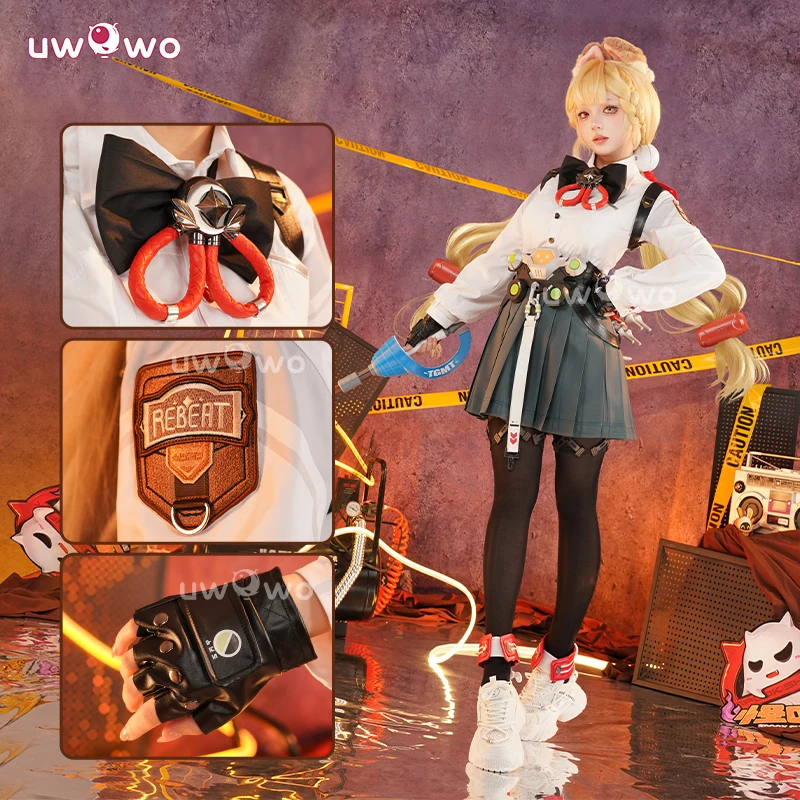 

UWOWO Alice Cosplay Collab Series: Game Zenless Zone Zero ZZZ Alice Rabbit Cosplay Costume with Tail Ears Halloween Costume