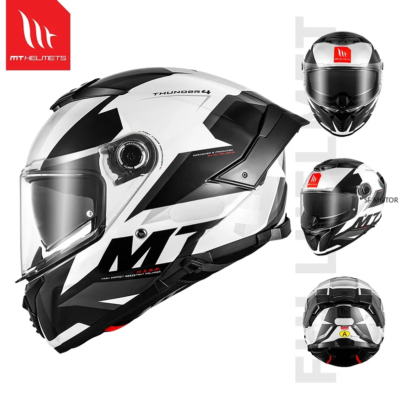 Thunder4 SV MT Helmet Motorcycle Full Face S-3XL Helmet ECE 2206 DOT Casco Moto Men Women Four Seasons Dual Lenses Cascos