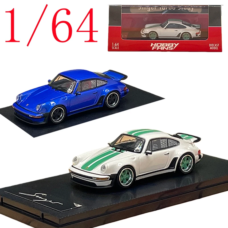 

HOBBY FANS Diecast 1/64 Scale Porsche Singer 930 Turbo Supercar Model Alloy Porsche Singer Racing Car Model Collection Ornament