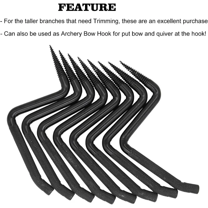 4 inch Screw-in Tree Steps for Hunting Can Hold up to 705 lbs Fits Climbing to Tree Stands with Slip-Resistant knurling Pattern