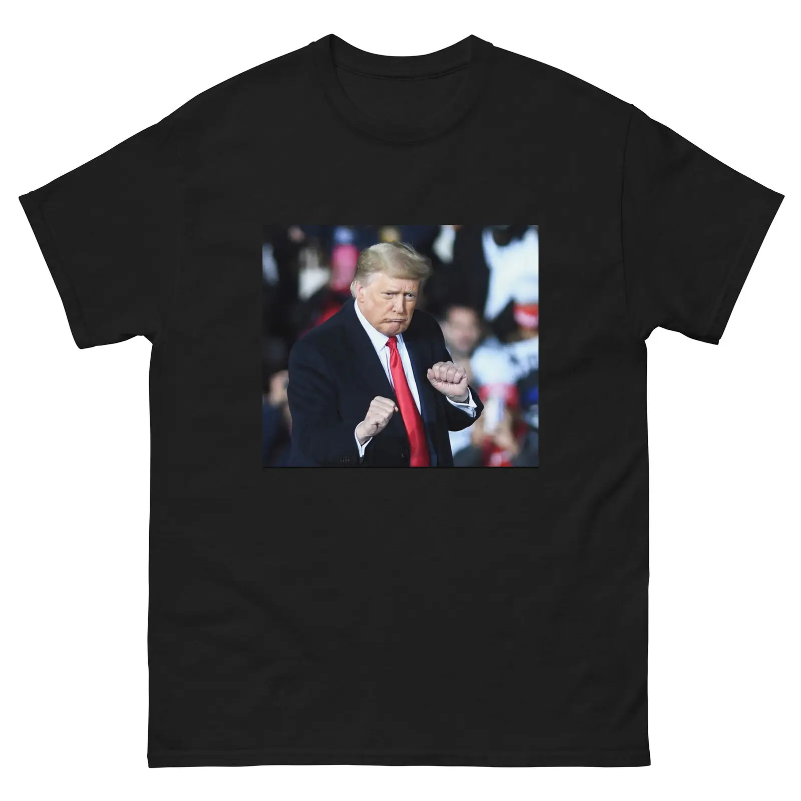 

Mens Funny Donald Trump dancing political republican cotton T shirt Gift