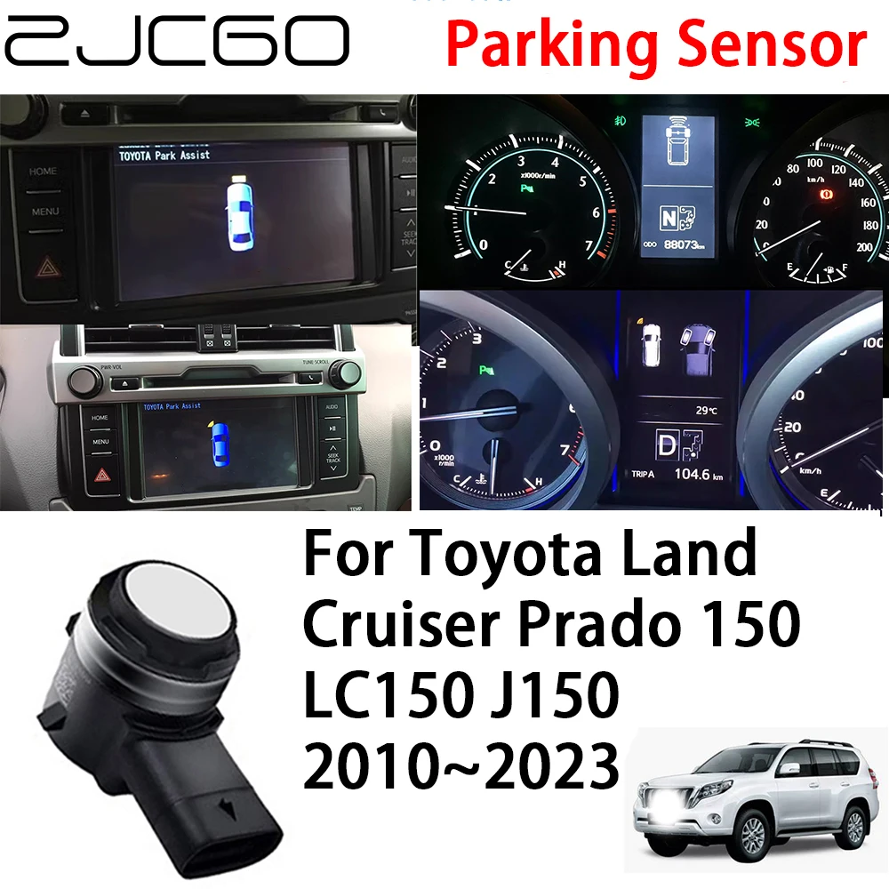 ZJCGO Reverse Parking Sensor Assistance Backup Radar Buzzer System for Toyota Land Cruiser Prado 150 LC150 J150 2010~2023
