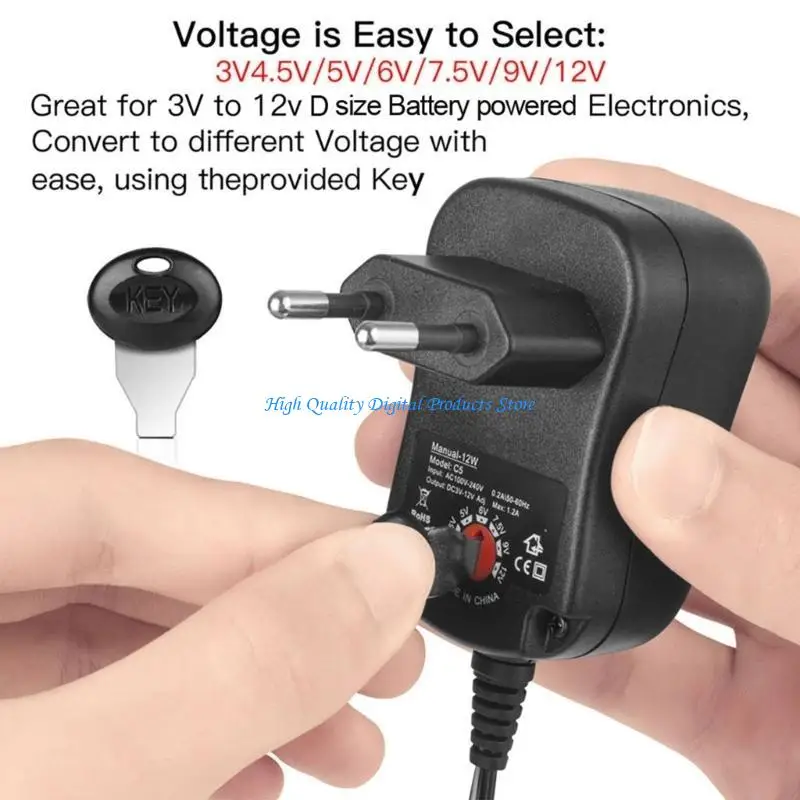 

U2JE DC3V-12V Battery Replacement for 2-8PCS 1.5V LR20 D or LR14 C Battery Power Cable Battery Eliminators 200CM