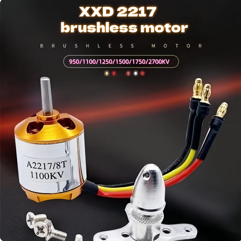 XXD Xin Xida A2217 950KV/1100KV/1250KV/1750KV/2700KV Hochleistungs-Brushless-Motor SU27KT Flugzeugmodell