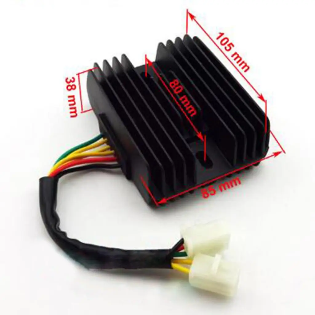 Voltage Regulator Rectifier Black Metal 6 Wire AC DC Unit for CF 250cc Scooter Electric Parts