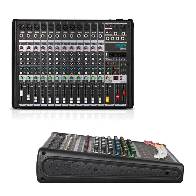 8 channel 12 channel 16 channel Mixing Console Audio Mixer Amplifier Professional for stage party recording studio