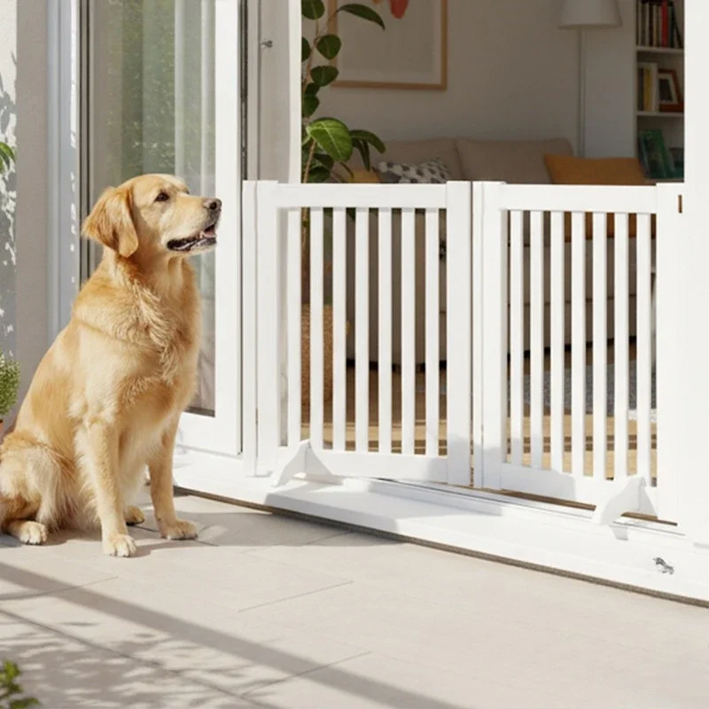#Outdoor Dog Fence Barrier To Stairs Folding OversizedDog Fence Accessories Kennel Supplies Stuff Rejas Para Mascotas Home Decor