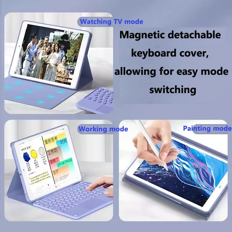 Imagem -03 - Capa de Teclado Trackpad para Honor Pad Capa de Teclado Bluetooth Magicpad 13 2023 12.1 12.1 v8 Pro Pro 12.1 Pol Pol 12 Pol