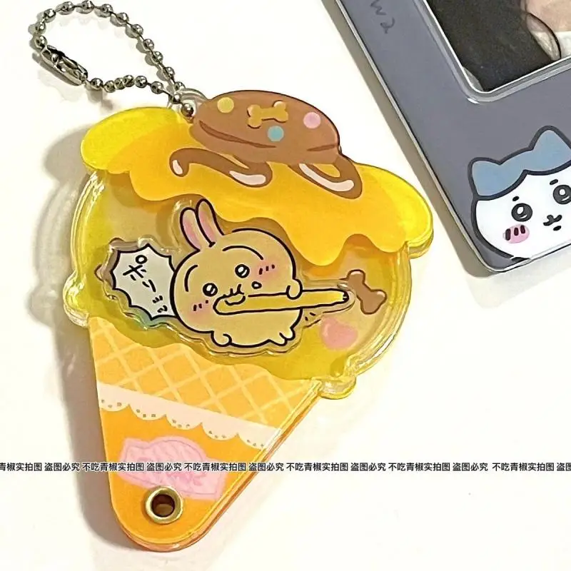 Kawali Sanrio Chiikawas Cinnamoroll Pompompurin Pendant Keychain Ice Cream Styling Bag Decoration Accessories Cute Girls Toys