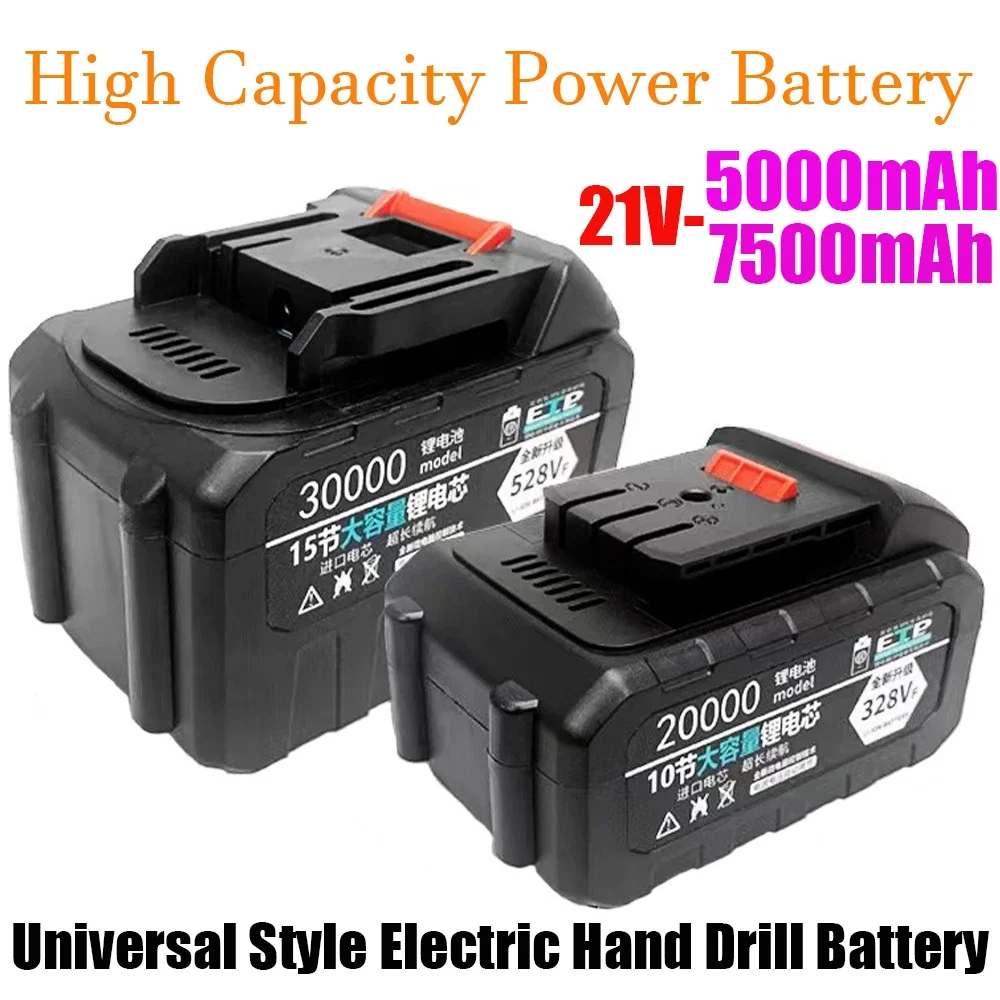 Batteria ricaricabile 21V batteria agli ioni di litio da 7500mAh per batteria per utensili elettrici Makita è 228VF 328VF 528VF spina ue