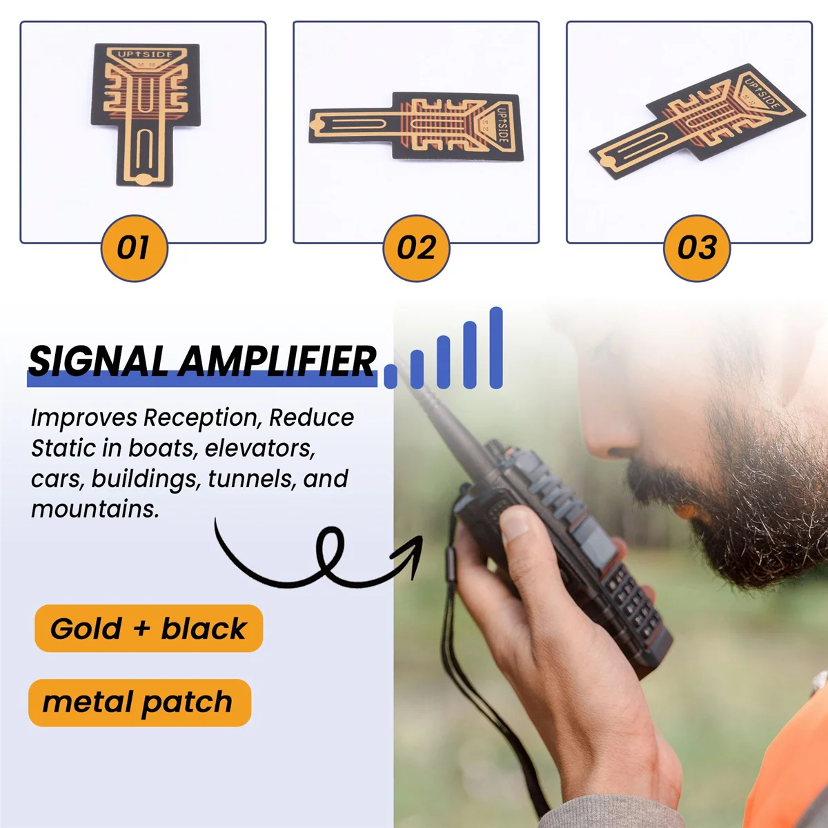 1 pz adesivi per il potenziamento del segnale amplificatore di segnale portatile SP11 Pro adesivo per amplificatore di segnale dell'antenna per amplificatore di segnale del telefono cellulare