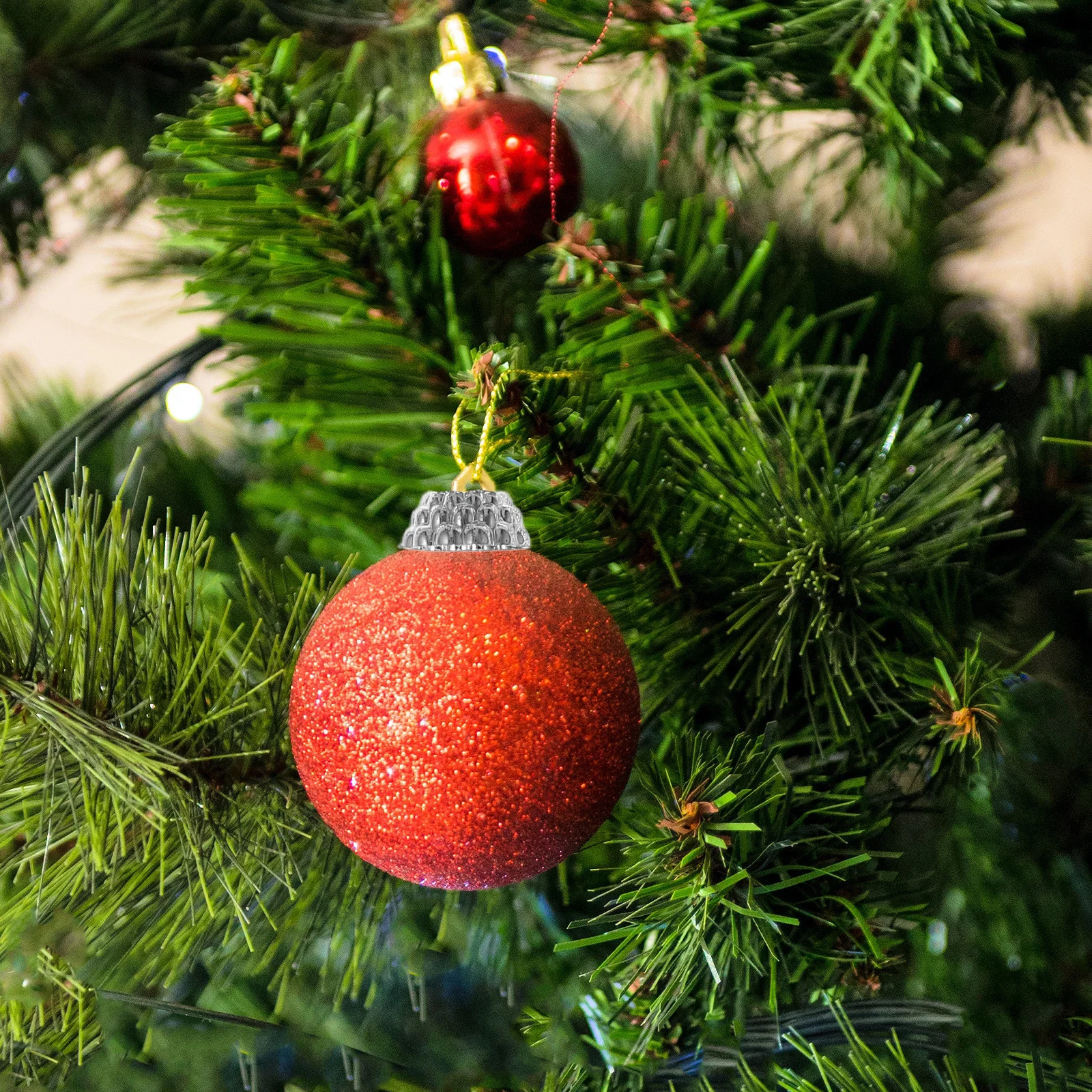 100 قطعة عيد الميلاد الكرة زخرفة قبعات Diy بها بنفسك عيد الميلاد الشماعات لقضاء عطلة لوازم الحفلات مستديرة الديكور القمم استبدال قبعات #6