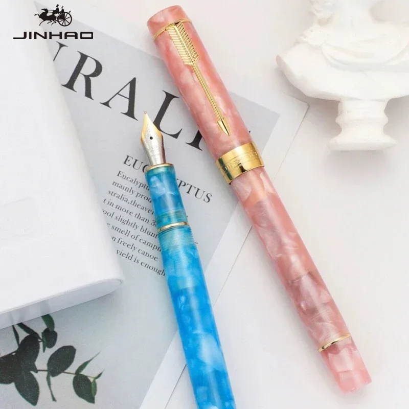 Jinhao 100 Mini Fountain Pen Golden Arrow Clip Luxury Pen M/F/EF Nib Writing ink Pens Stationery Business Office School Supplies