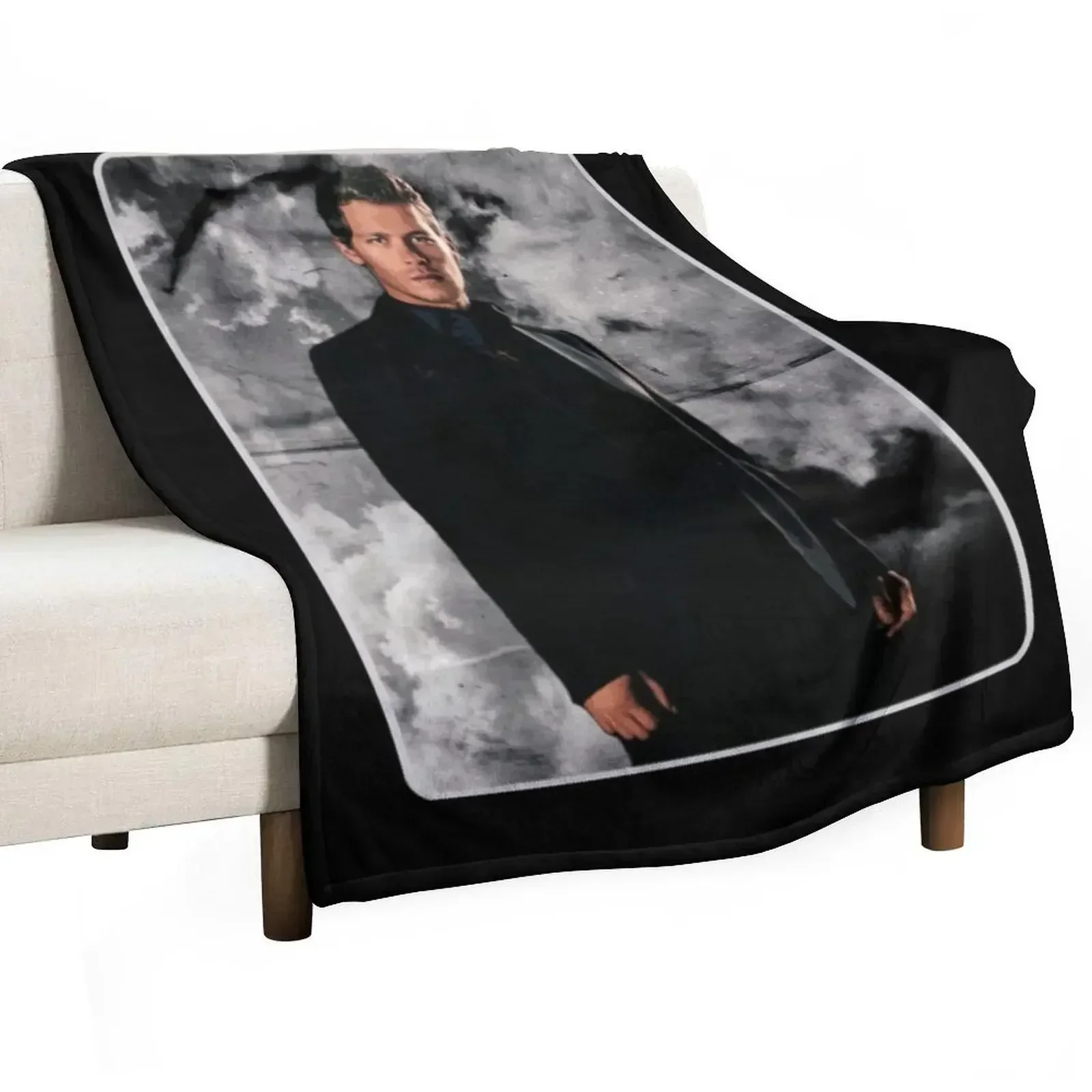 klaus mikaelson potrait Throw Blanket Luxury Thicken bed plaid Blankets