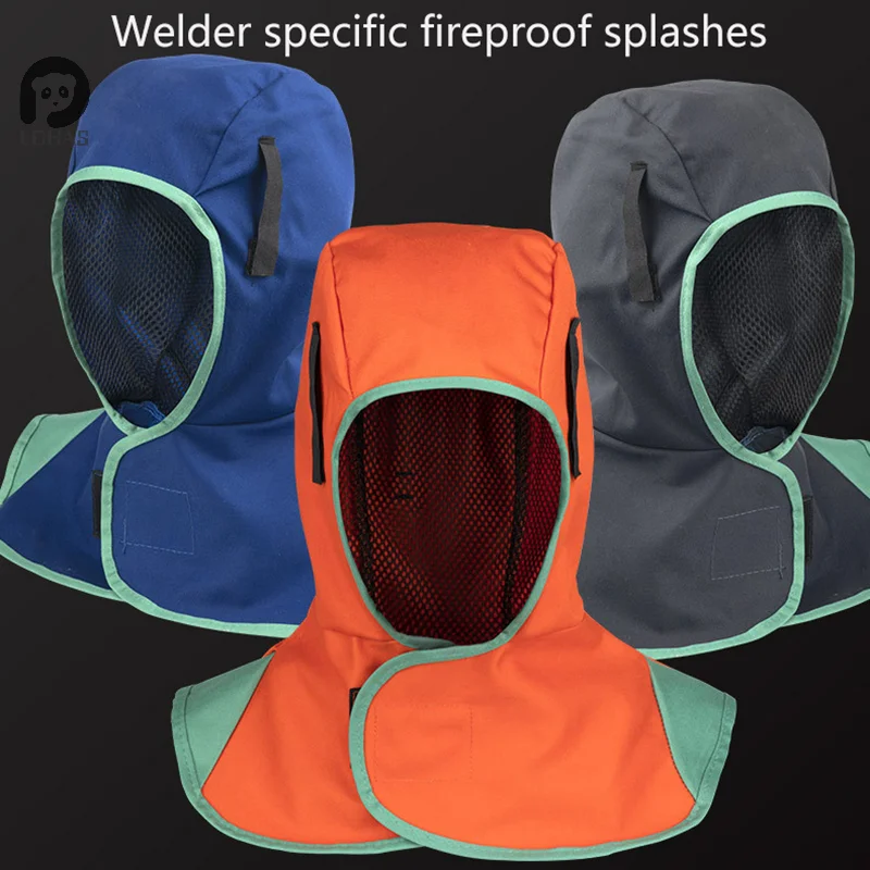 

1PC Washable Breathable Welding Neck Cover Flame-Retardant Protective Welding Cap Welding Helmet Full Protective Welding Hood