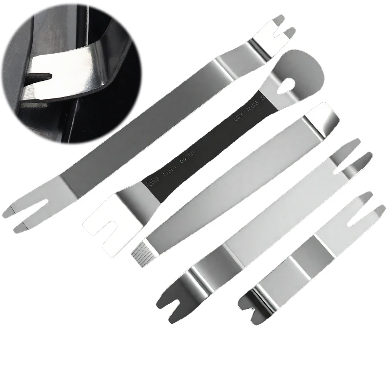 

Car Dashboard Audio Radio Panel Repair Metal Removal Pry Portable Auto Door Clip Trim Removal Tools Kits Disassembly Tool