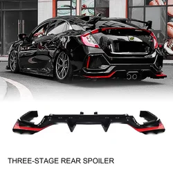 Car Retrofit Bodykit For Honda Hatchback Civic 2021Bumper Lip Rear Diffuser Spoiler Suitable Bumper Lip Rear Part Body Kit