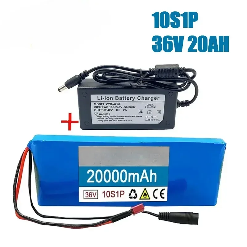 20Ah 18650 Lithium Li-ion For Rechargeable Batteries  Electric Car Bicycle Scooter 20A BMS 500W 36V 20000mAh 10S1P Battery Pack