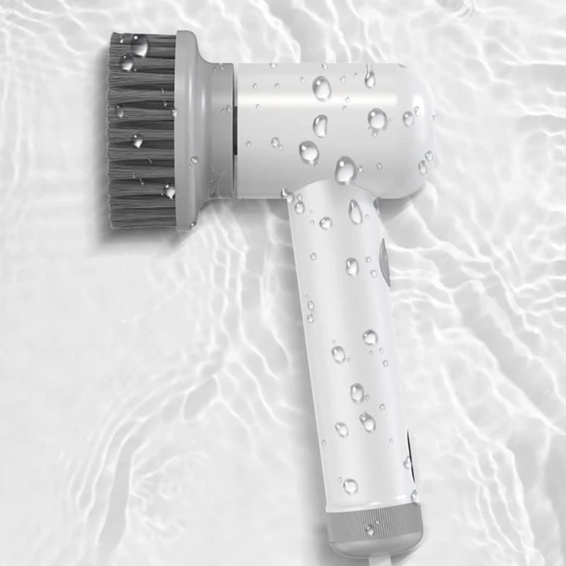 전기 스핀 스크러버 청소 브러시 ​​다기능 가정용 브러시 주방 그릇용 경량 스핀 스크러버 드롭 배송