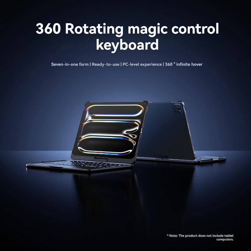Suitable for IPad Mini 6/7 Bracket Rotation Touch Control Keyboard Wireless Bluetooth Miaokong Keyboard Protective Cover Gift
