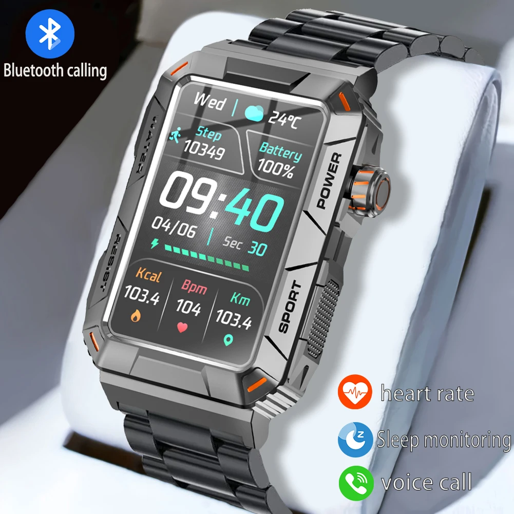 MAOYUAN Smart Watch 1.57-inch IPS True Color HD Display 5.2 Bluetooth Connection, Music Control Function Men's Smart New Watch