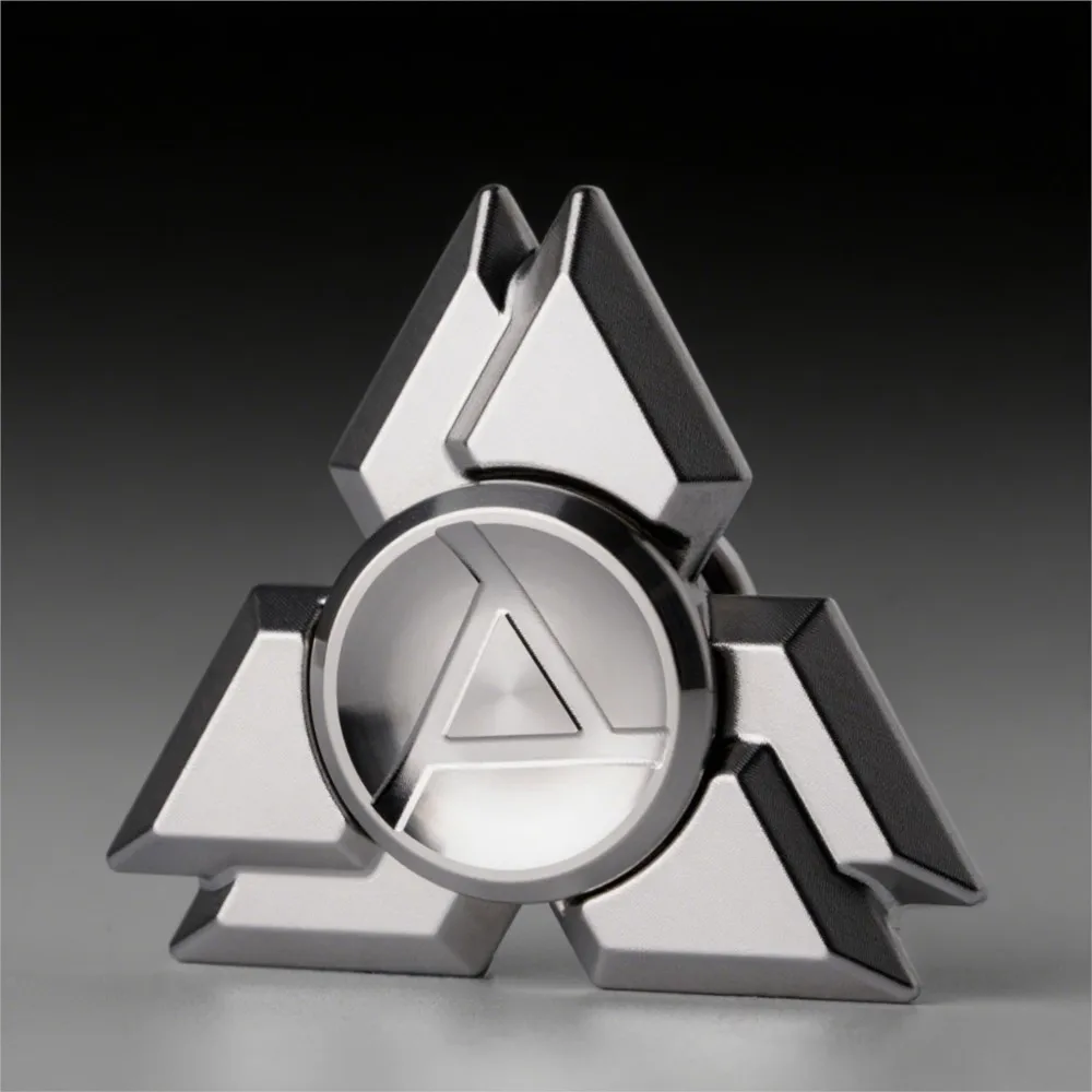 LIUMANG EDC Twin Fidget Spinner Stainless Steel Stress Relief Toy Fidget Toy Adult Office Desk Accessories Anxiety Relief Gadget