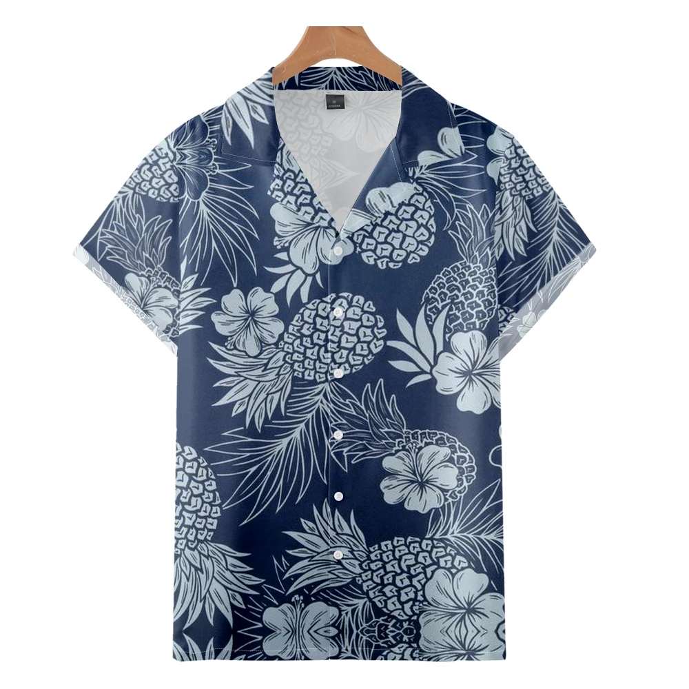 

Men's Fashion Cuban Style Hawaiian Shirt Flamingo Coconut Tree 3D Print Cozy Casual Short Sleeve Beach Oversized Clothes 2